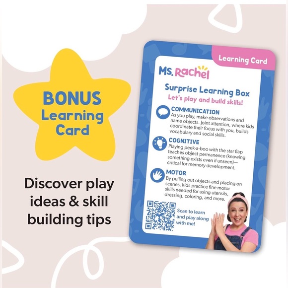 Ms. Rachel Surprise Learning Box Plush Sensory Toy New Sealed Ages 3 Months+ - Picture 7 of 12